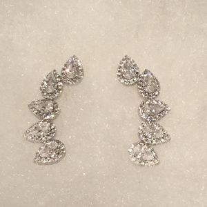 Faux crystal earrings